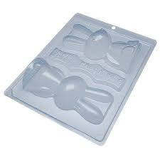 Forma de Acetato Especial - Coelho Sentado Médio - Ref 10131 - 01 Unidade - BWB