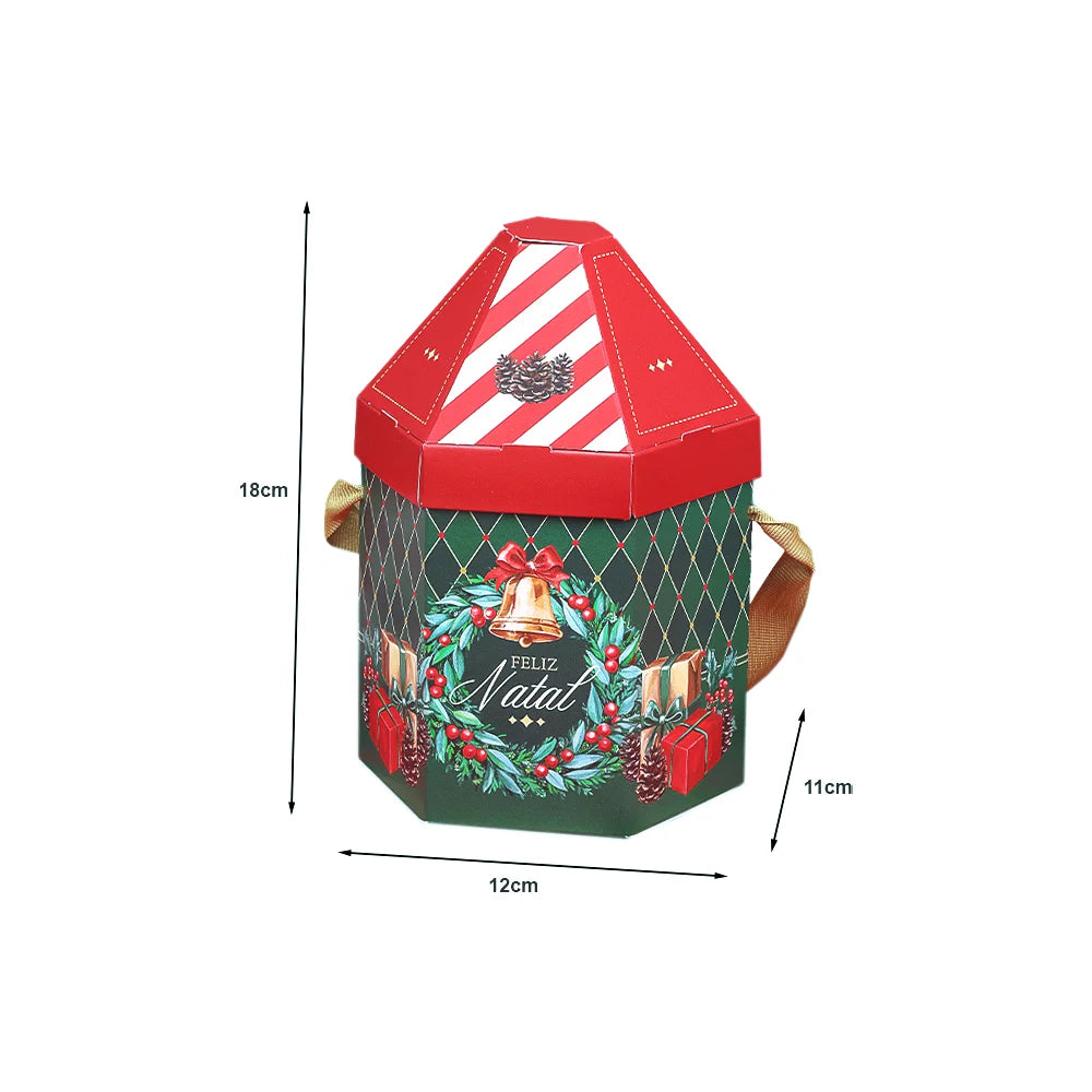 Casinha para Mini Panetone Vintage (5 unidades)