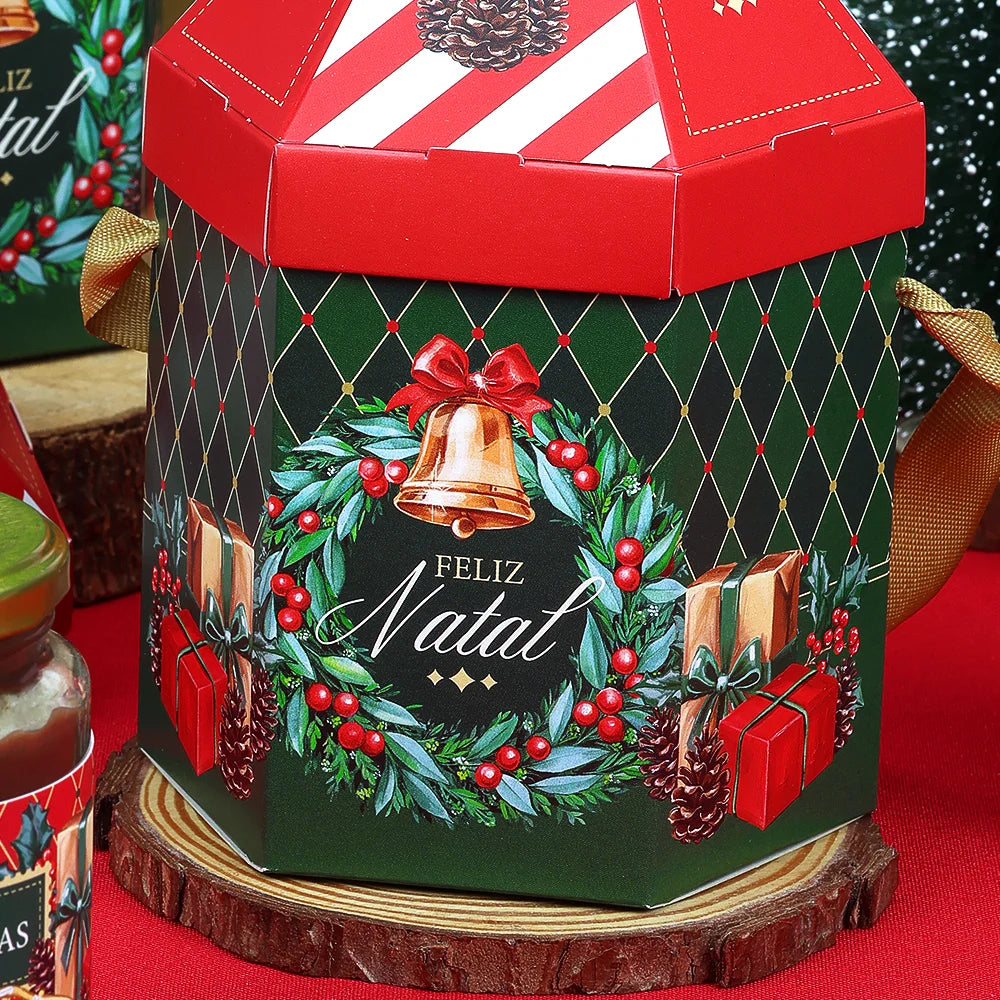 Casinha para Mini Panetone Vintage (5 unidades)