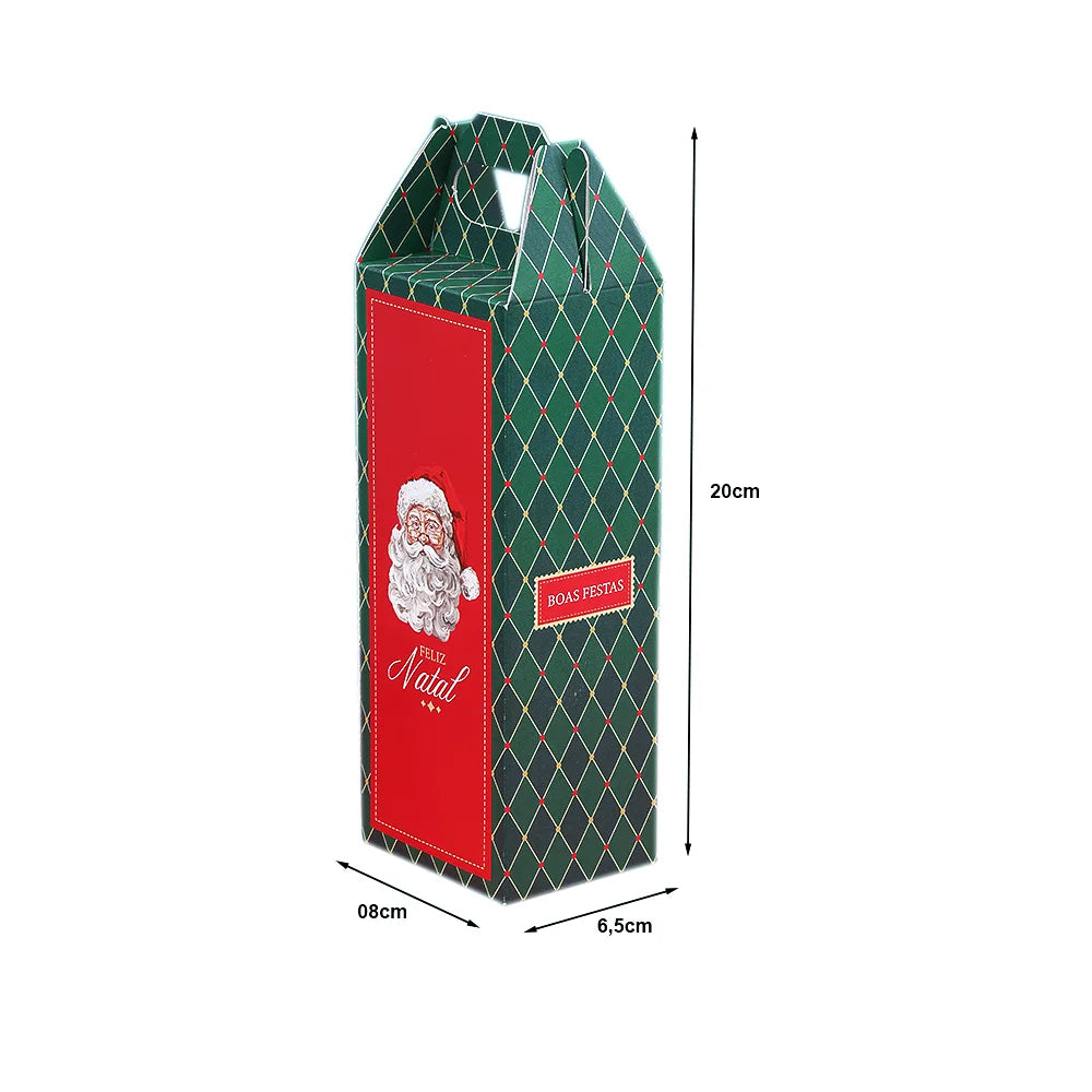 Caixa para Presente biscoito 8x6,5x20cm Vintage (10 unidades)-
