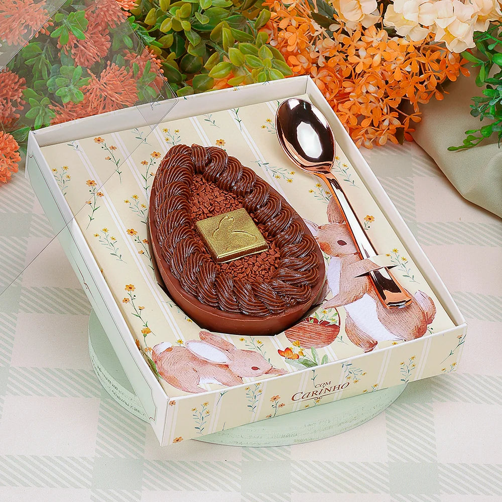 Caixa para Ovo de Colher Ajustável 250-350-500g Florir (10 unidades)