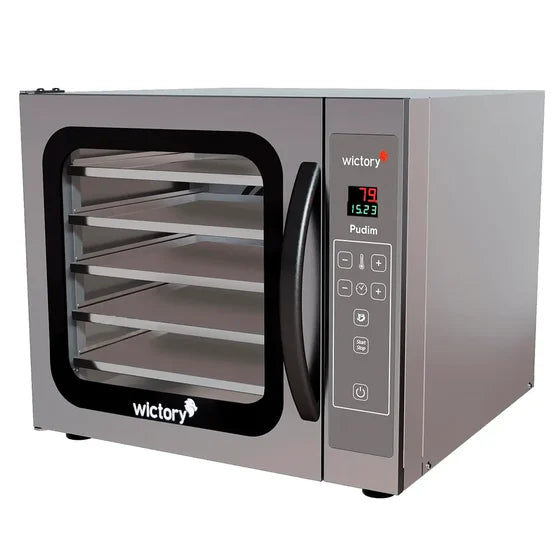 Forno Convector A Vapor 5 Assadeiras Para Pudim Inox Wictory