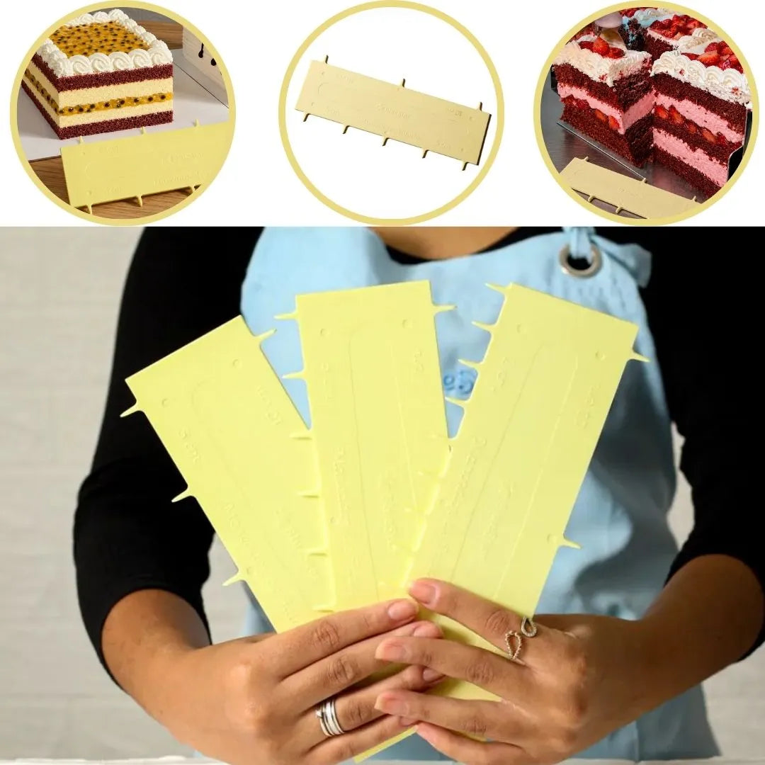 Marcador De Fatias Amarelo 2cmX 10cm- espatula