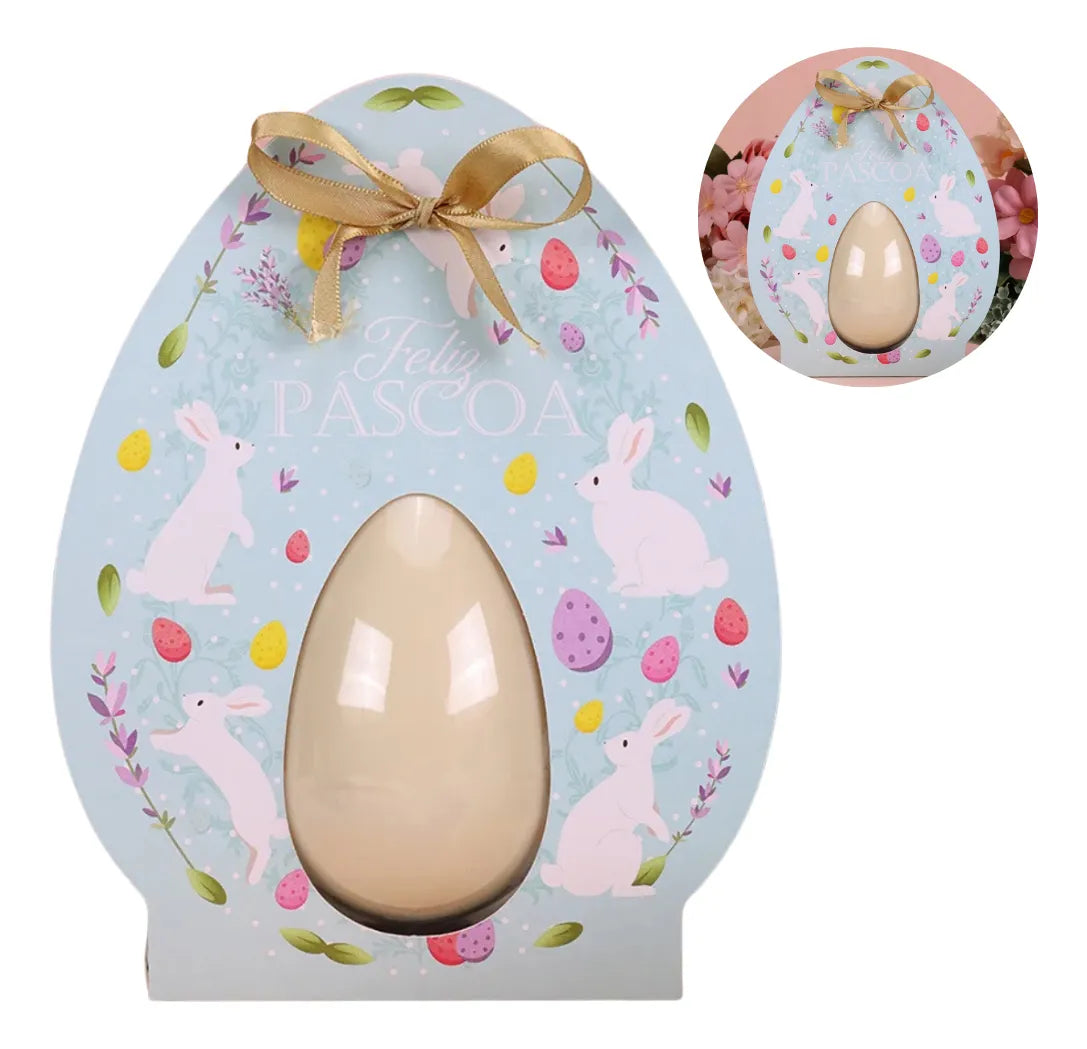 10 Caixa Com Blister Para Ovo 150g Verde Pascoa Jango