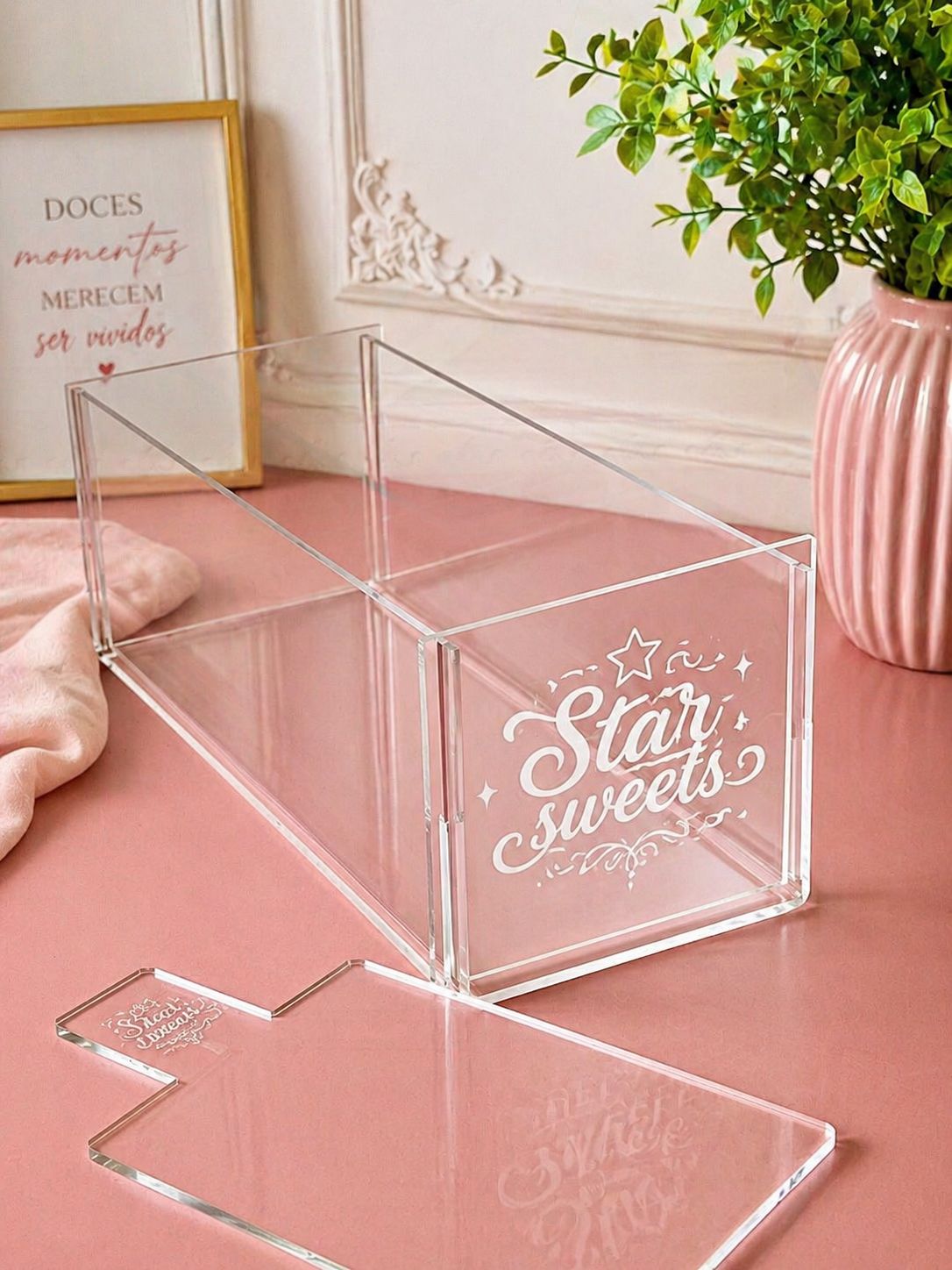 FORMA RETANGULAR ACRILICA 30X10 CM- BOLO FATIAS