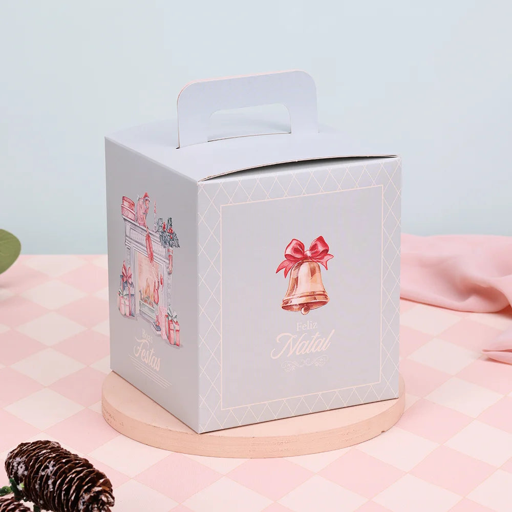 Caixa para Panetone Fechado Doce Natal (10 unidades)