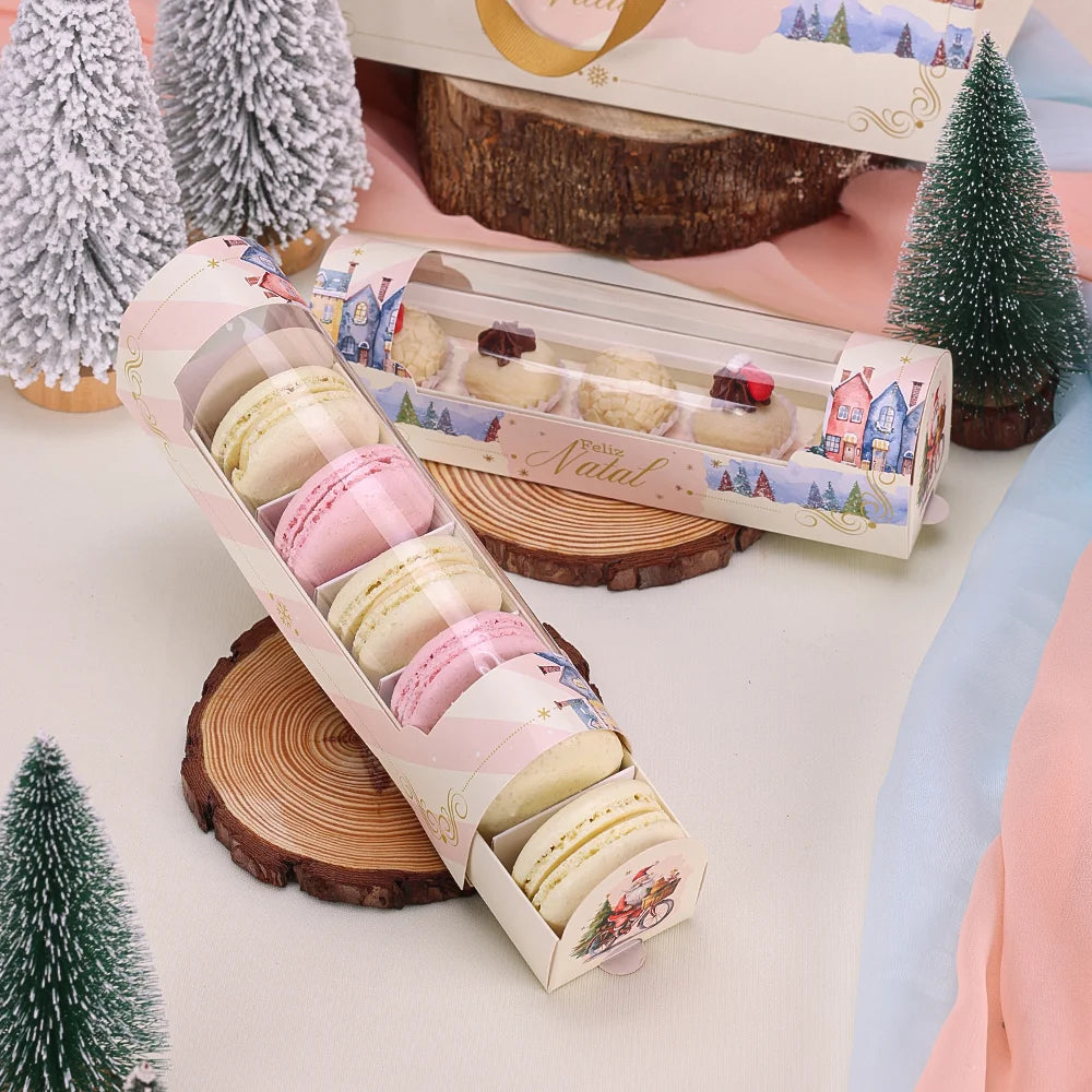 Caixa para Macarons- 5 doces (10 unidades)