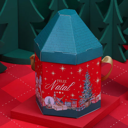 Casinha para Mini Panetone Tradição (5 unidades) Vintage