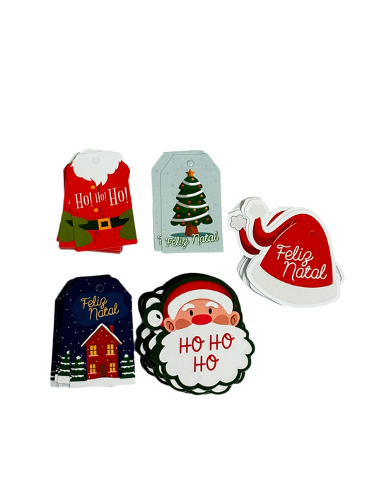 Tags fofas Natal Noel (100 unidades)