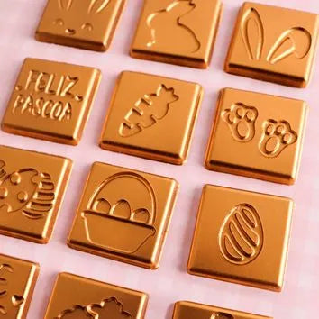 Forma de PVC Tabletinho Quadrado Páscoa Unidade 10612 BWB