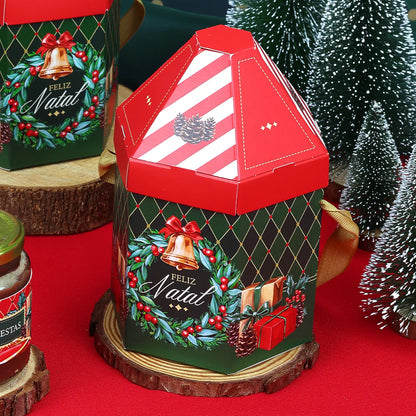 Casinha para Mini Panetone Vintage (5 unidades)