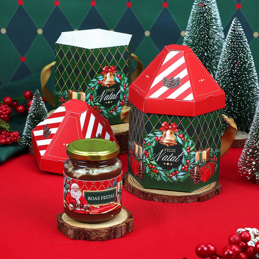 Casinha para Mini Panetone Vintage (5 unidades)