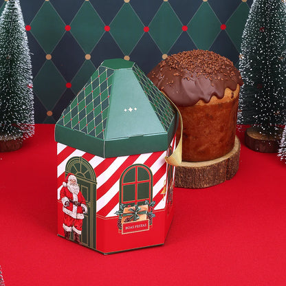 Casinha Grande para Panetone Doce Vintage (5 unidades)- 500 gramas