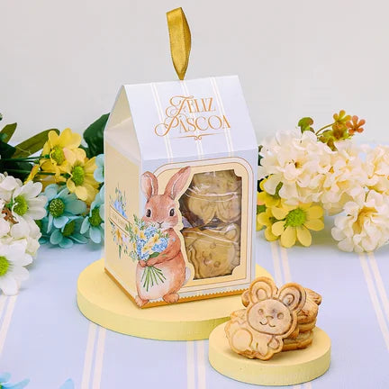 10 Embalagem P/lembrancinha C/visor 5535 (pascoa Jango 2026)