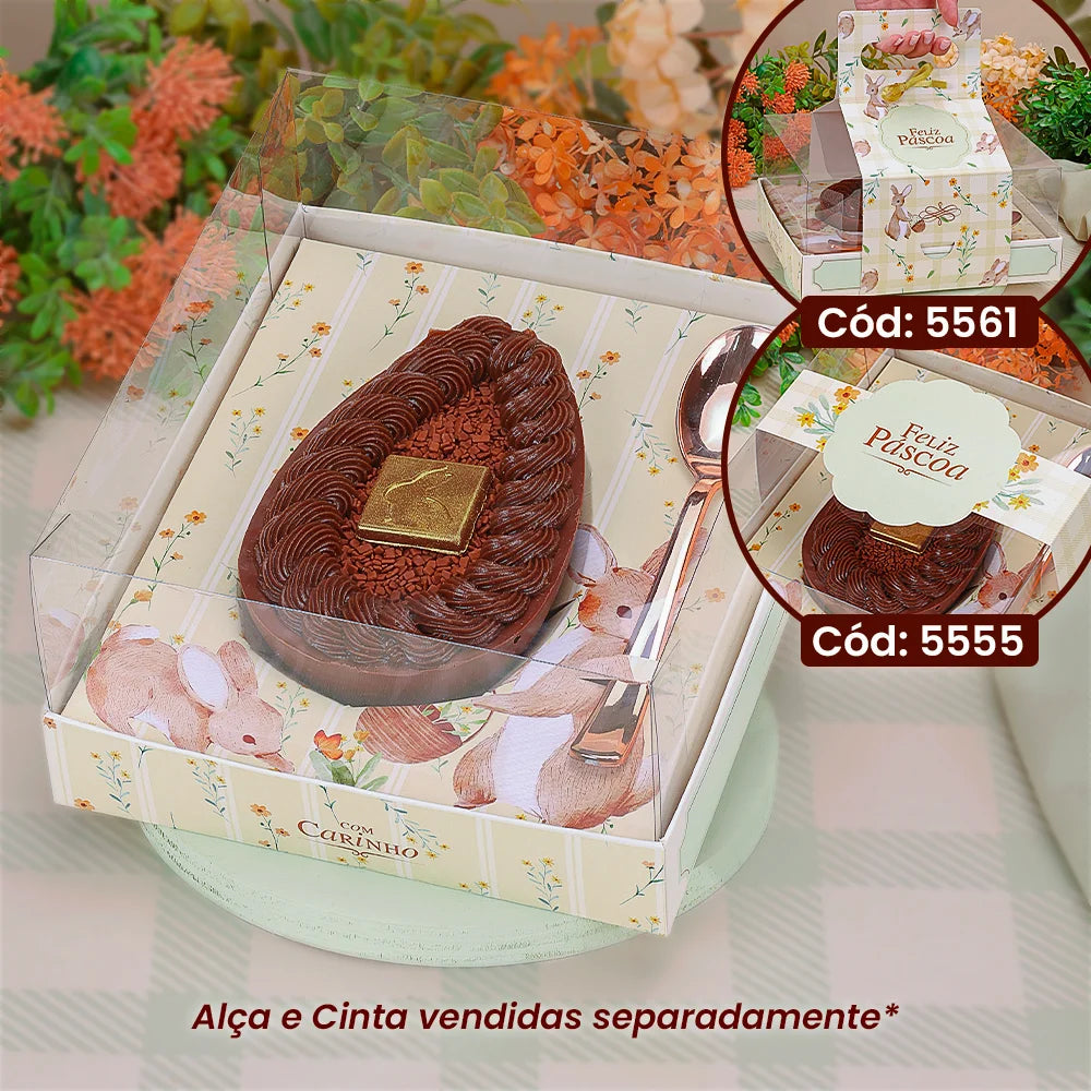 Caixa para Ovo de Colher Ajustável 250-350-500g Florir (10 unidades)