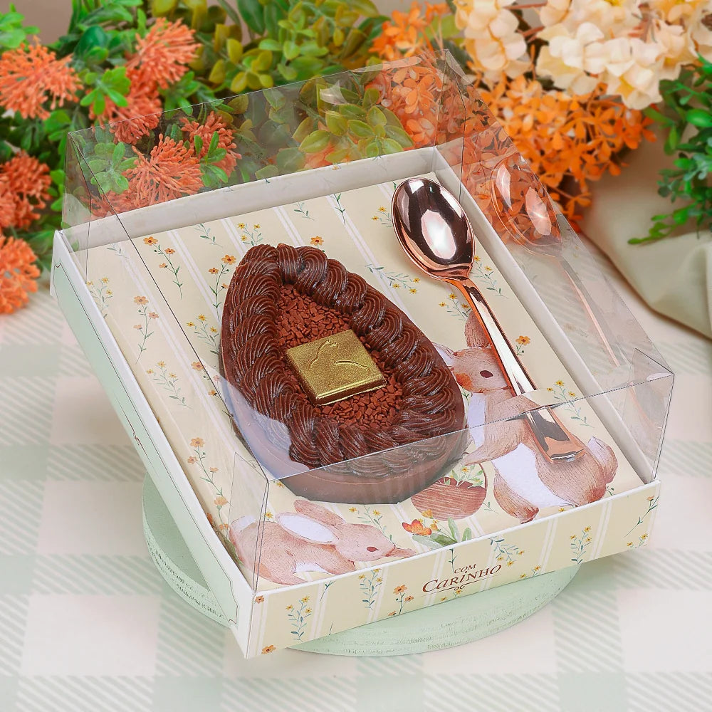 Caixa para Ovo de Colher Ajustável 250-350-500g Florir (10 unidades)