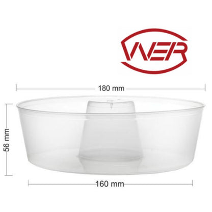 Forma de pudim redonda com tampa. Forma forneavel tamanho familia c/ 4un 1100ml WER