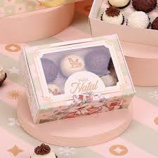 Caixa para 6 Doces com Visor  (10 unidades)