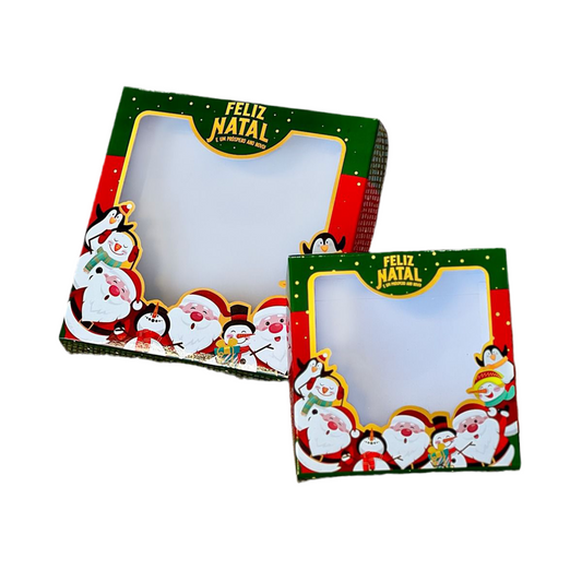 Caixa para 16 doces Papai Noel Natal (10 unidades)