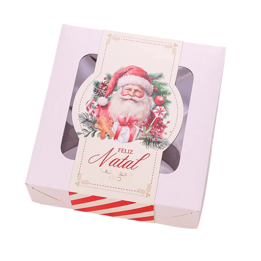 Cinta para Caixa Delivery 25, 35 e 50 doces Bom Velhinho (10 unidades)