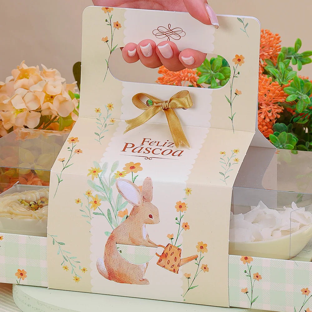 CAIXA PARA TRIO DE OVOS 100g COM ALCA FLORIR (10 unidades)