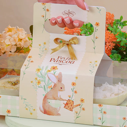 CAIXA PARA TRIO DE OVOS 100g COM ALCA FLORIR (10 unidades)