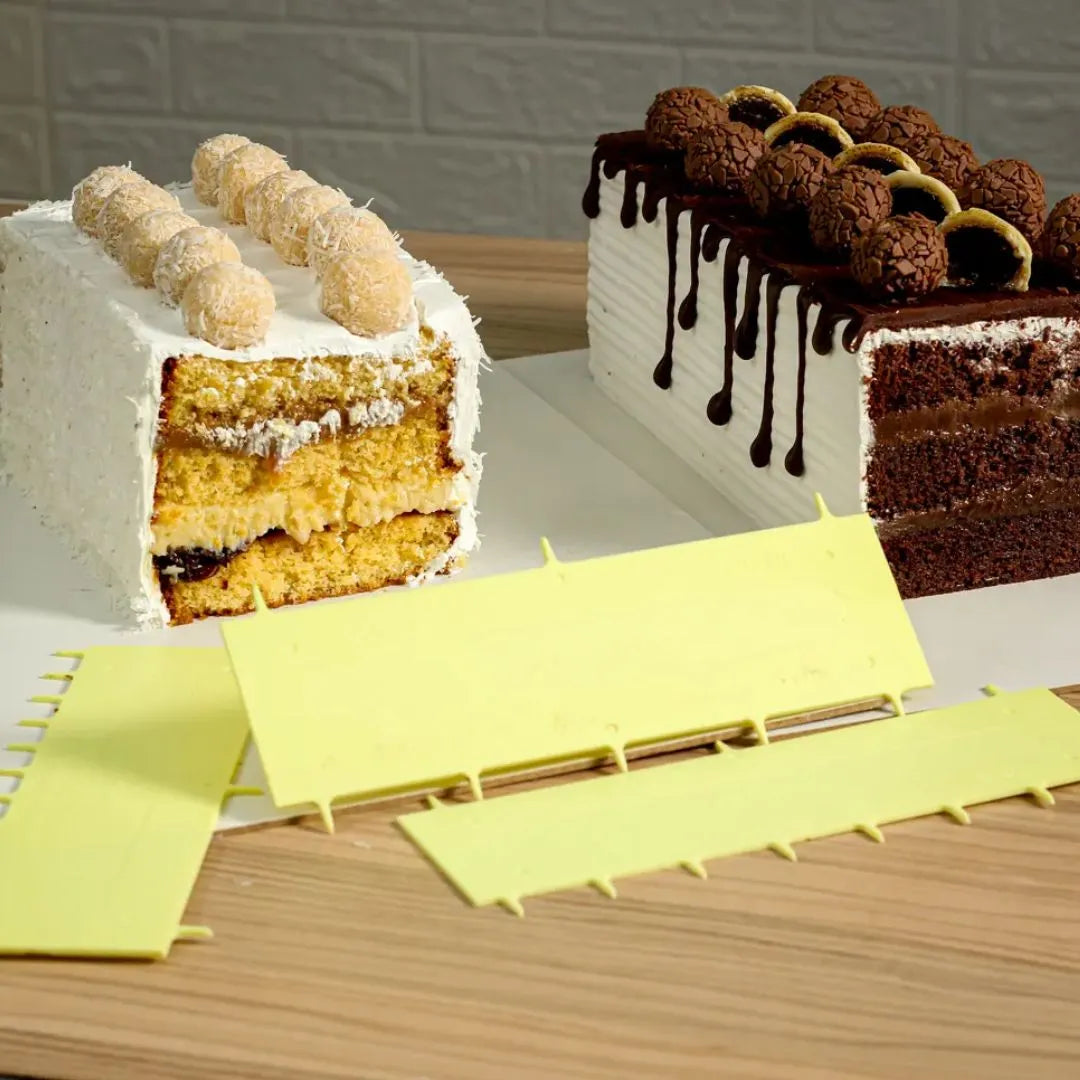Marcador De Fatias Amarelo 2cmX 10cm- espatula