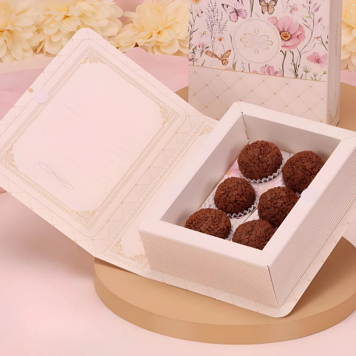 Caixa Livro P/6 Doces 4,5x11,8x15,8cm-  5877 Mães  2026 (5 unidades)