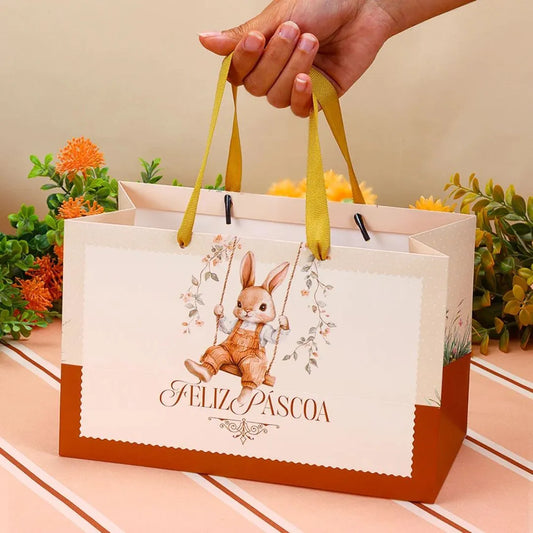 10 Sacolas 16x13x26 Cm Acolher 5465 Pascoa Jango 2026