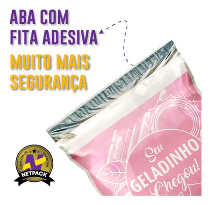 Embalagem Térmica para Geladinho Rosa (50 unidades)