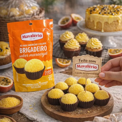 Pó Saborizante Para Brigadeiro Mavalério Maracuja 45 Gramas