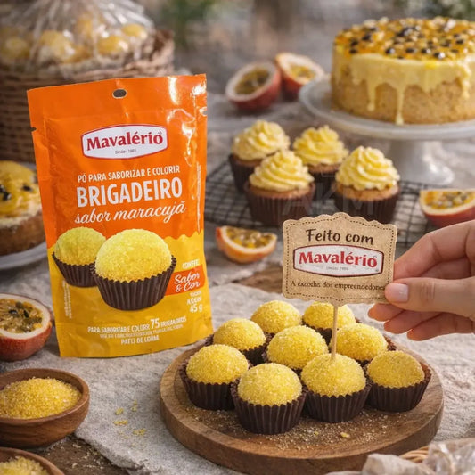 Pó Saborizante Para Brigadeiro Mavalério Maracuja 45 Gramas