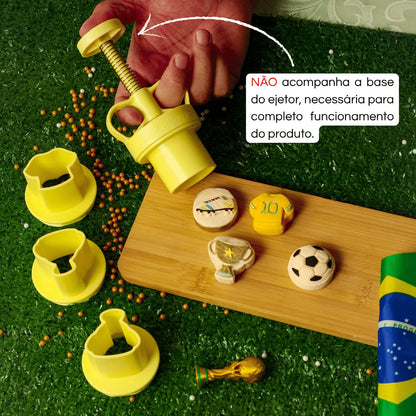 Kit Ejetor Max Futebol Bluestar Docinhos Copa Seleção