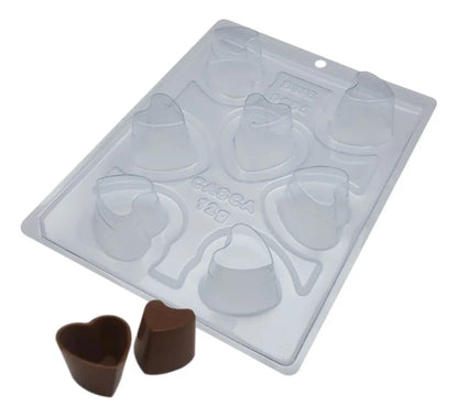 Forma Doces Finos Copo Mousse 10 -Cod 9685 3 Partes C/ Silicone