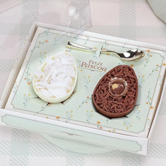 10 Caixa ajustavel  P/ dois ovos De Colher 100/150 ou 250g- 5567 Pascoa Jango 2026