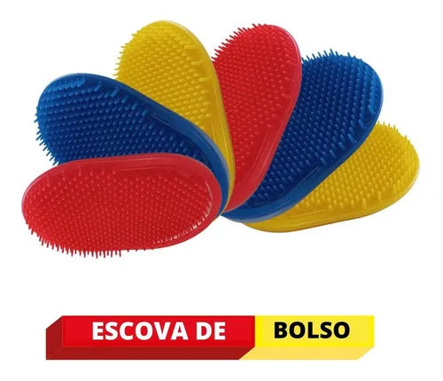 Escova Oval Com 2 Unidades  (pente pata)