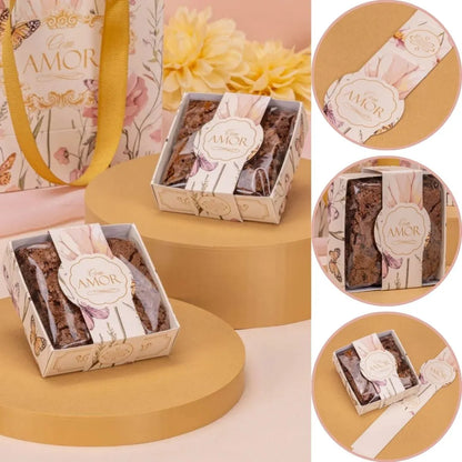 Embalagem (Caixa) P/ Brownie 6x6 (25 unidades) 5863 - Dolce Vita