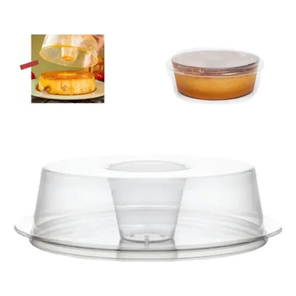 Forma de pudim redonda com tampa. Forma forneavel tamanho familia c/ 4un 1100ml WER