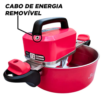 Panela para Mexer Doces Suzan Pro Alumínio 32cm- pink