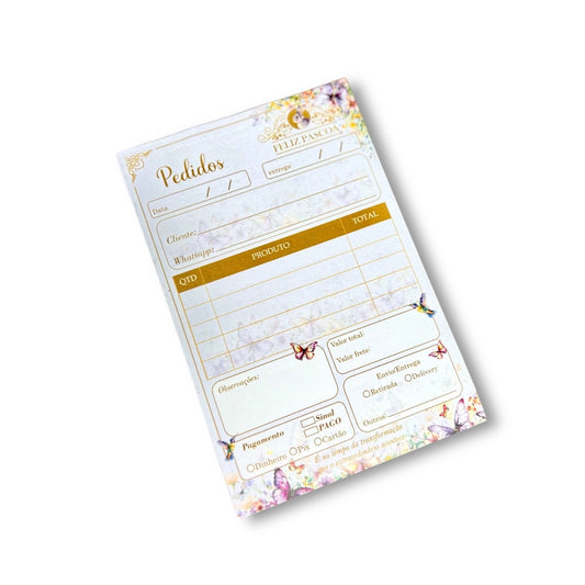 1 Bloco de Pedidos - Coleção Páscoa da Transformação