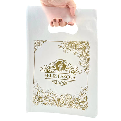 25 Sacolas Plástica 20x30 - Coleção Páscoa da Transformação