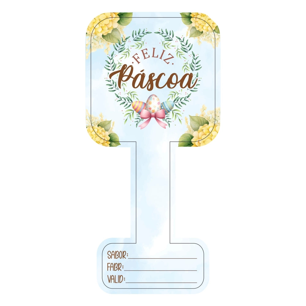 50 Adesivos para Potes - Coleção Páscoa da Positividade