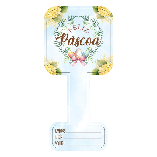 50 Adesivos para Potes - Coleção Páscoa da Positividade