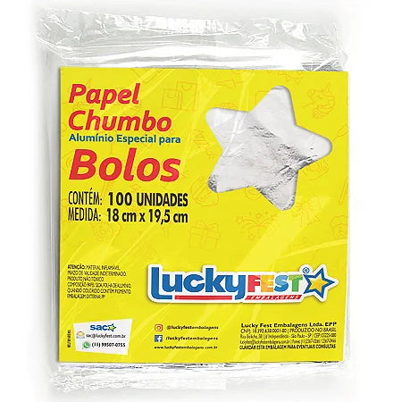 Papel Chumbo Para Bolos