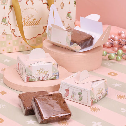 Caixa para Brownie 7x7cm Graça (10 unidades)