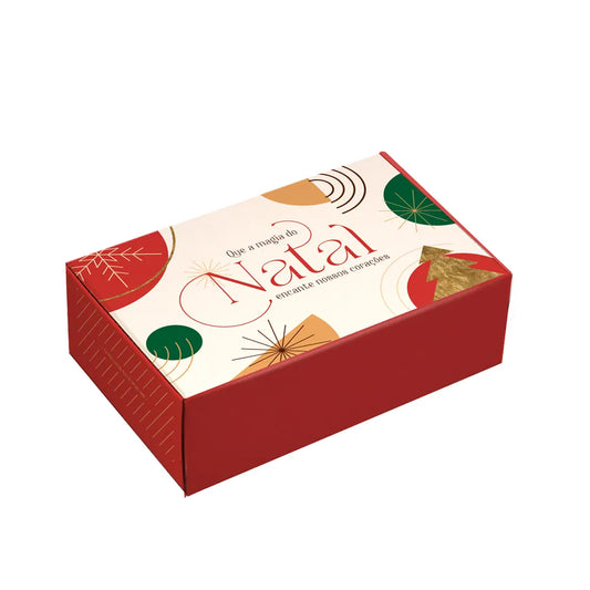 Caixa para 6 doces magia de Natal (10 unidades)