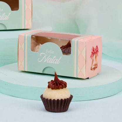 Caixa para 2 Doces Doce Natal (10 unidades)