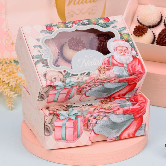 Caixa para 6 Doces Doce Natal (10 unidades)