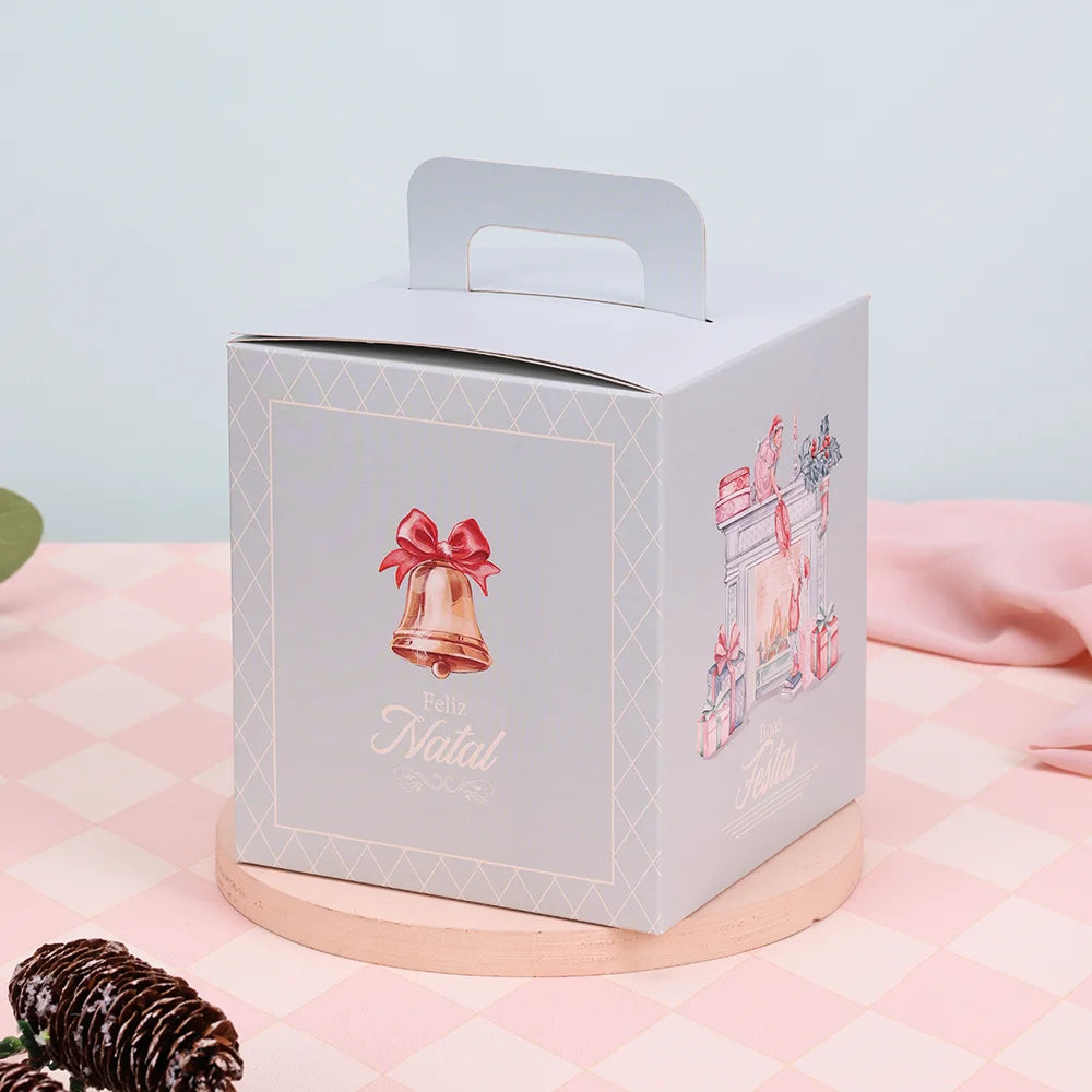 Caixa para Panetone Fechado Doce Natal (10 unidades)