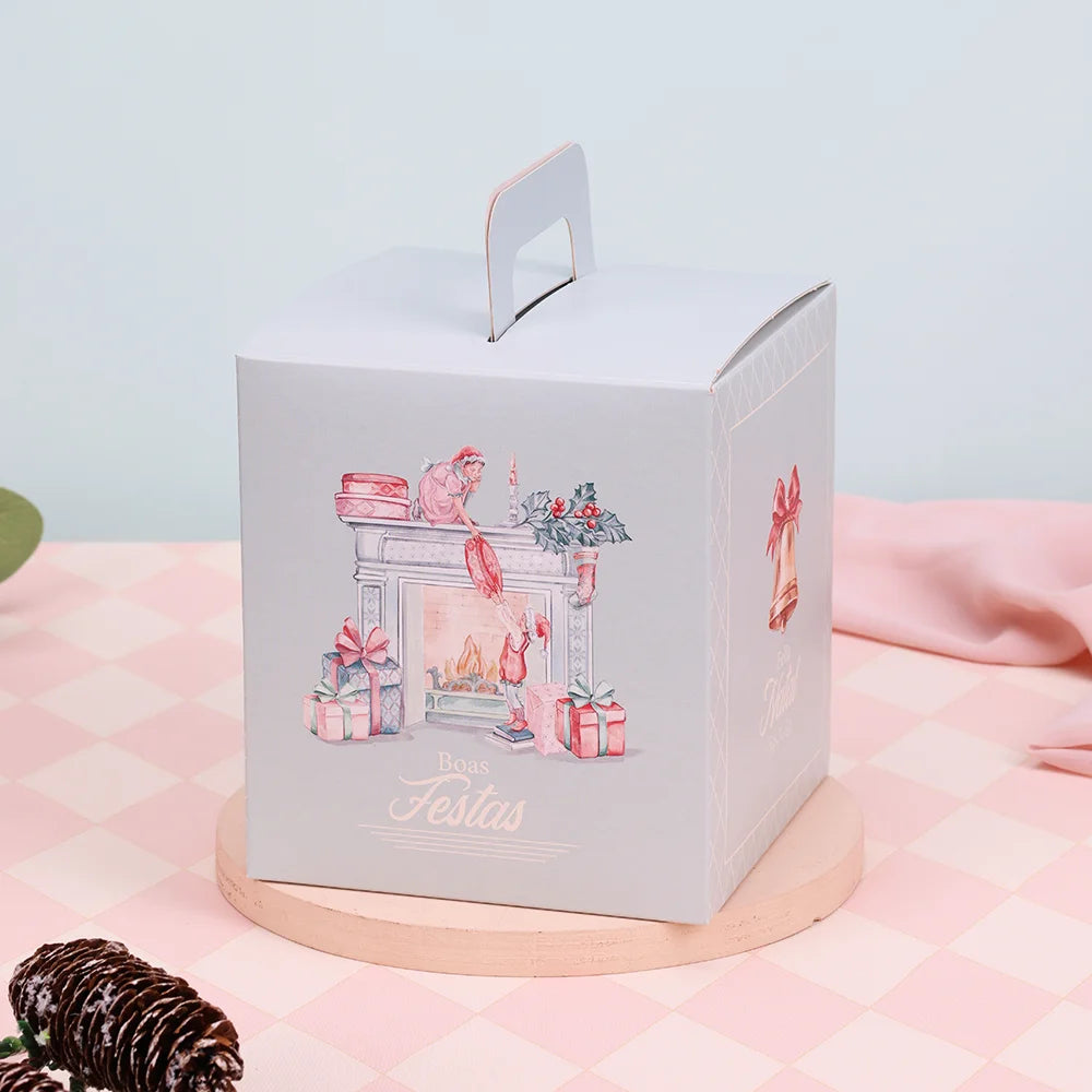 Caixa para Panetone Fechado Doce Natal (10 unidades)